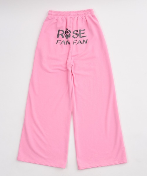 WEGO（ウィゴー）の「∴WEGO/ROSE FANFANコラボパンツ（スウェットパンツ・レディース・ピンク・FREE）」の18枚目の写真