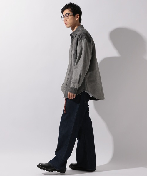 ニコアンド デニムシャツ nikoand…ロングシーズン着こなせるオトナなデニムシャツ ｜ niko