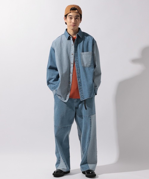 ニコアンド　リメイク　デニム　シャツ 楽天市場】【SALE／30%OFF】[NKJ 2024AW] REMAKE DENIM SHIRT