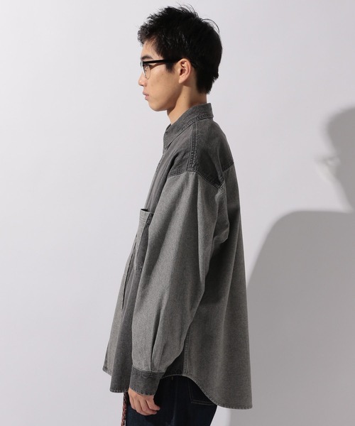 niko and...（ニコアンド）の「【niko and ...JEANS 2025AW】パッチワークデニムシャツ（シャツ/ブラウス・メンズ・ブルー/グレー・MEDIUM/LARGE）」の21枚目の写真