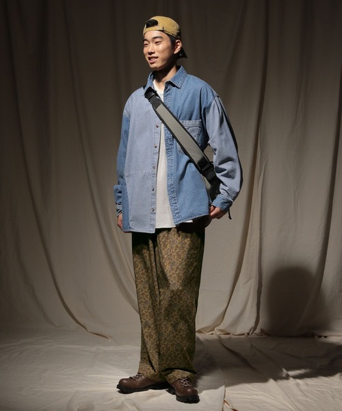 niko and JEANS 2025AW】パッチワークデニムシャツ（シャツ