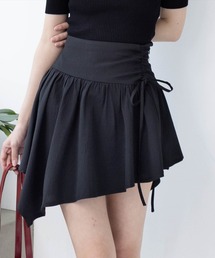 clear | ドロストリボンヘムミニスカート [Y2K アシンメトリー 着回し抜群]≪SS新作≫(スカート)