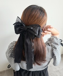 バレッタ/ヘアクリップ（ブラック/黒色系）ファッション通販