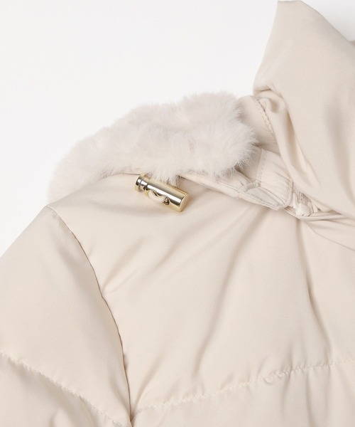 GLOBAL WORK（グローバルワーク）の「ウツクシルエット撥水ダウンコート/497165（ダウンジャケット/コート・レディース・アイボリー/ネイビー/ブラウン/ブラック・MEDIUM/LARGE/X-LARGE）」の10枚目の写真