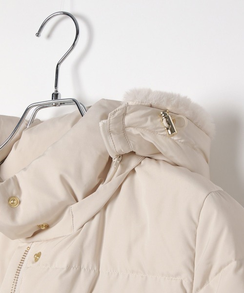 GLOBAL WORK（グローバルワーク）の「ウツクシルエット撥水ダウンコート/497165（ダウンジャケット/コート・レディース・アイボリー/ネイビー/ブラウン/ブラック・MEDIUM/LARGE/X-LARGE）」の15枚目の写真