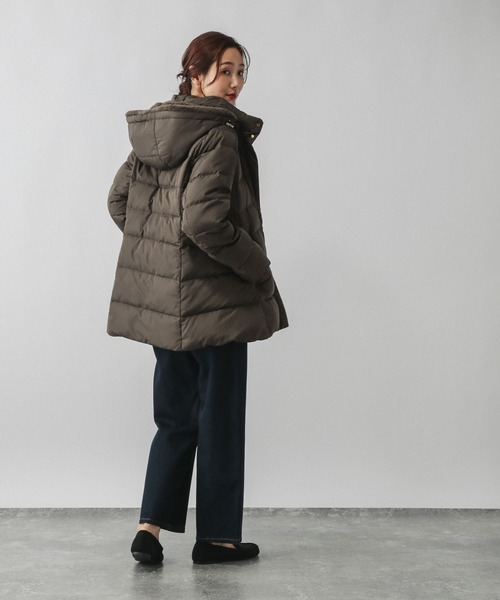 ウツクシルエット撥水ダウンコート/497165（ダウンジャケット
