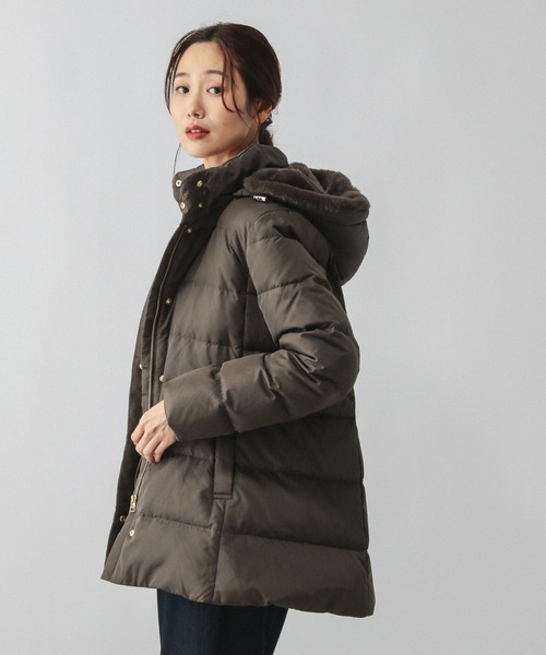 グローバルワーク　ウツクシ撥水ダウンコート ウツクシルエット撥水ダウンコート/497165（ダウンジャケット