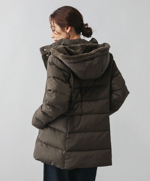 ウツクシルエット撥水ダウンコート/497165（ダウンジャケット