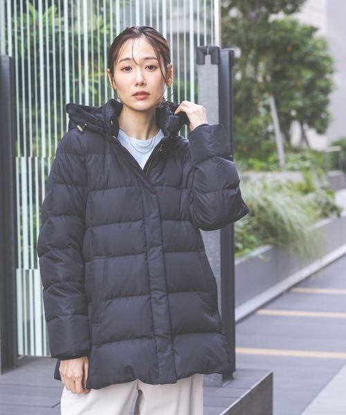 セール】ウツクシルエット撥水ダウンコート/497165（ダウンジャケット