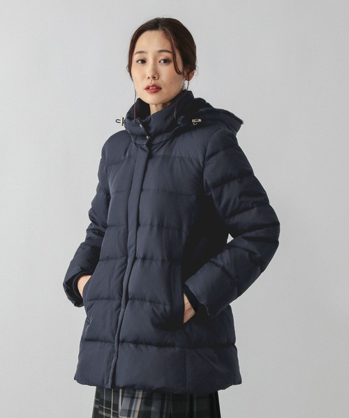 ウツクシルエット撥水ダウンコート/497165（ダウンジャケット/コート