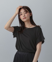 GLOBAL WORK | MATINEE LINE/冷感フリルスリーブフレンチT/575121(Tシャツ/カットソー)