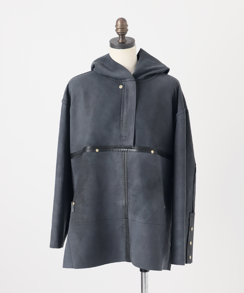 別注》【A PUPIL/ア ピューピル】レザーアノラック（その他アウター