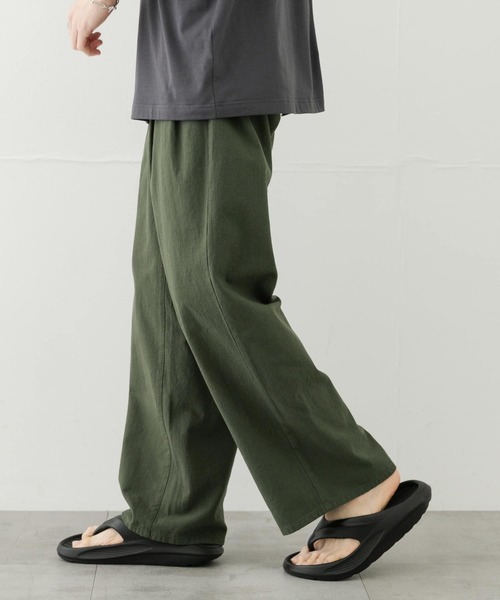 SENSE OF PLACE by URBAN RESEARCH（センスオブプレイスバイアーバンリサーチ）の「ドライタッチワイドパンツ（その他パンツ・メンズ・ブラック/ライトベージュ/グリーン・MEDIUM/LARGE）」の8枚目の写真