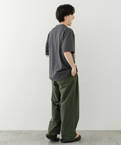 SENSE OF PLACE by URBAN RESEARCH（センスオブプレイスバイアーバンリサーチ）の「ドライタッチワイドパンツ（その他パンツ・メンズ・ブラック/ライトベージュ/グリーン・MEDIUM/LARGE）」の10枚目の写真