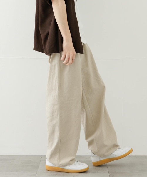 SENSE OF PLACE by URBAN RESEARCH（センスオブプレイスバイアーバンリサーチ）の「ドライタッチワイドパンツ（その他パンツ・メンズ・ブラック/ライトベージュ/グリーン・MEDIUM/LARGE）」の20枚目の写真