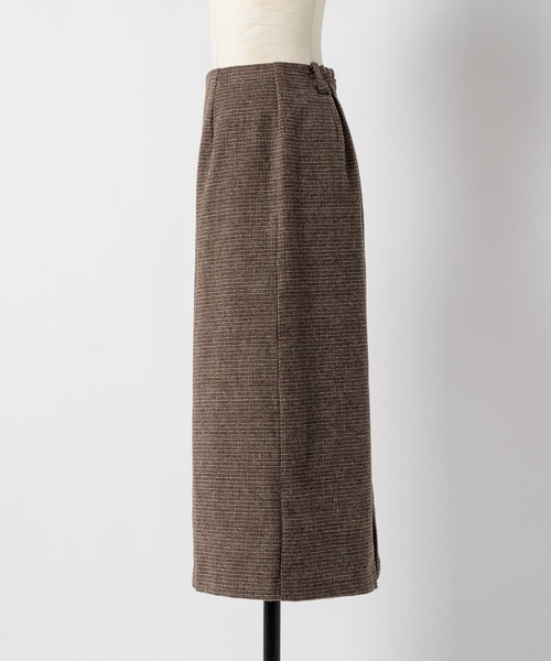 moi tytto（モイテュット）の「【セットアップ可能】チェックペプラムスカート（スカート・レディース・ダークブラウン/ブラウン・SMALL/FREE）」の12枚目の写真