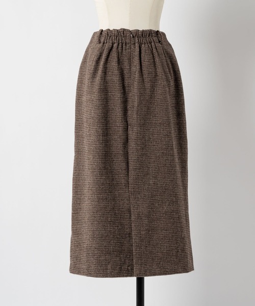 moi tytto（モイテュット）の「【セットアップ可能】チェックペプラムスカート（スカート・レディース・ダークブラウン/ブラウン・SMALL/FREE）」の13枚目の写真