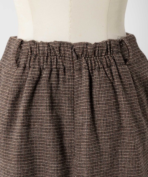 moi tytto（モイテュット）の「【セットアップ可能】チェックペプラムスカート（スカート・レディース・ダークブラウン/ブラウン・SMALL/FREE）」の14枚目の写真