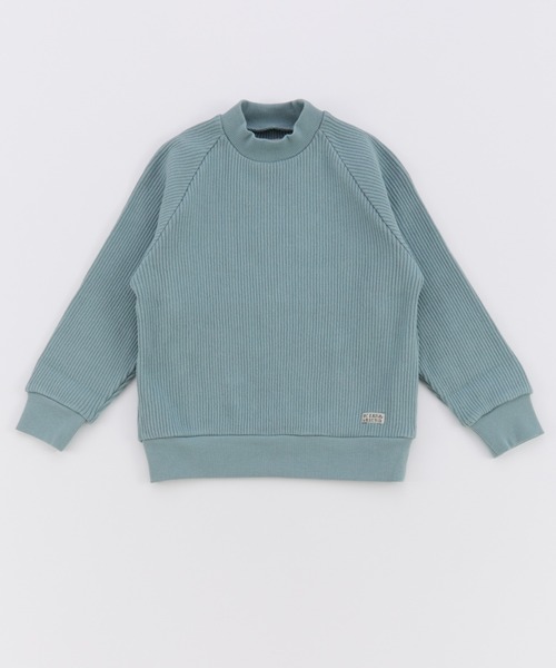 Ocean&Ground（オーシャン&グラウンド）の「ﾘﾌﾞｽｳｪｯﾄ（スウェット・キッズ・オフホワイト/パープル/グリーン系その他2/チャコール・120/110/100/90/140/130）」の4枚目の写真