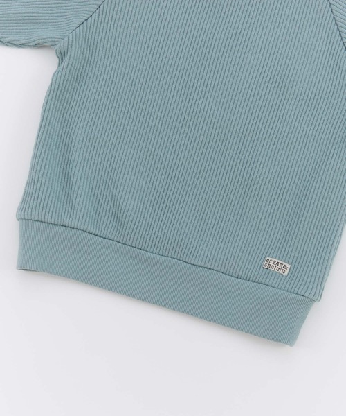 Ocean&Ground（オーシャン&グラウンド）の「ﾘﾌﾞｽｳｪｯﾄ（スウェット・キッズ・オフホワイト/パープル/グリーン系その他2/チャコール・120/110/100/90/140/130）」の8枚目の写真