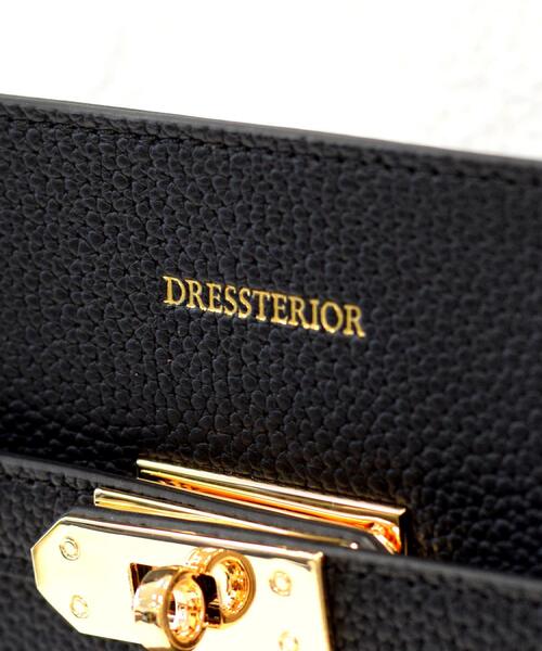 DRESSTERIOR（ドレステリア）の「ベルトスクエアレザートートバッグ（トートバッグ・レディース・ブラック/ベージュ・00）」の6枚目の写真