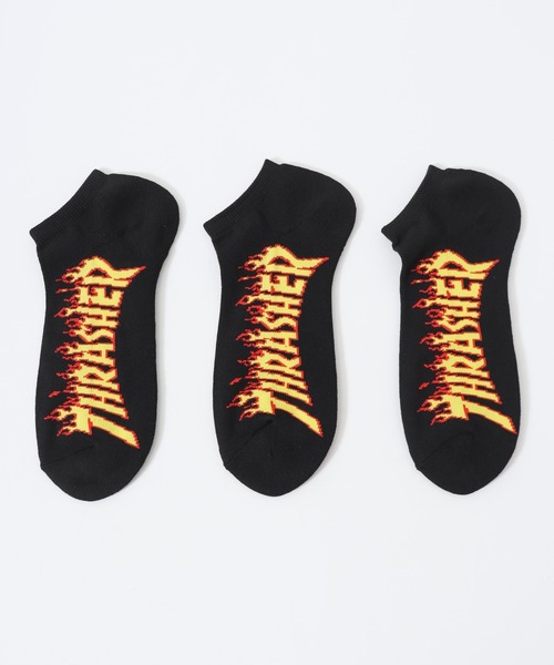 THRASHER(スラッシャー)の「THRASHER スラッシャー 3P ショートソックス(ソックス/靴下・メンズ・B/C/A・25-27CM)」の4枚目の写真