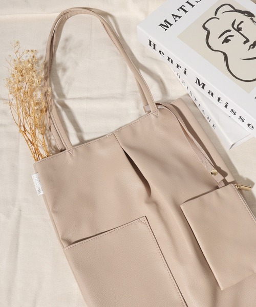 ROOTOTE(ルートート)の「ROOTOTE スリムトート(トートバッグ・レディース・バーガンディー/カーキ系/ベージュ/ゴールド系/ブラック/スカイブルー・FREE)」の3枚目の写真