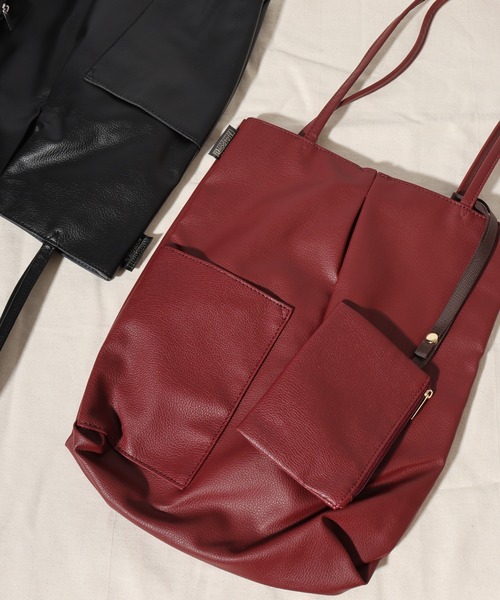 ROOTOTE(ルートート)の「ROOTOTE スリムトート(トートバッグ・レディース・バーガンディー/カーキ系/ベージュ/ゴールド系/ブラック/スカイブルー・FREE)」の5枚目の写真