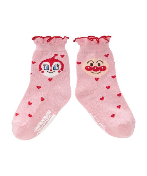 ANPANMAN KIDS COLLECTION(アンパンマンキッズコレクション)の「ハートドット柄クルーソックス(ソックス/靴下・キッズ・グレー/ピンク・9-11cm/15-17cm/13-15cm/11-13cm)」の11枚目の写真