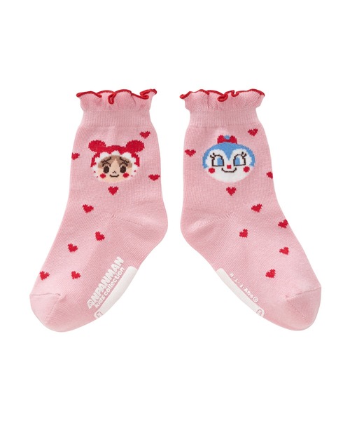 ANPANMAN KIDS COLLECTION(アンパンマンキッズコレクション)の「ハートドット柄クルーソックス(ソックス/靴下・キッズ・グレー/ピンク・9-11cm/15-17cm/13-15cm/11-13cm)」の12枚目の写真
