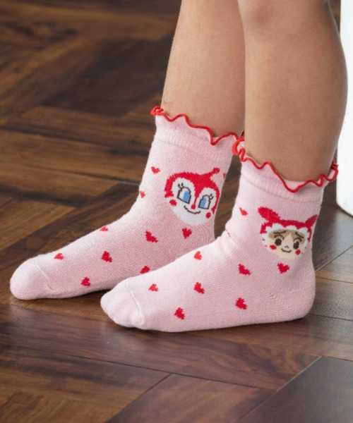 ANPANMAN KIDS COLLECTION(アンパンマンキッズコレクション)の「ハートドット柄クルーソックス(ソックス/靴下・キッズ・グレー/ピンク・9-11cm/15-17cm/13-15cm/11-13cm)」の10枚目の写真