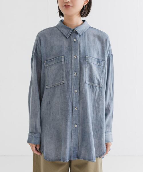 FRAMEeWORK　デニムシャツ wjk reluxe】denim hook skipper shirt デニムシャツ(WR-242-1