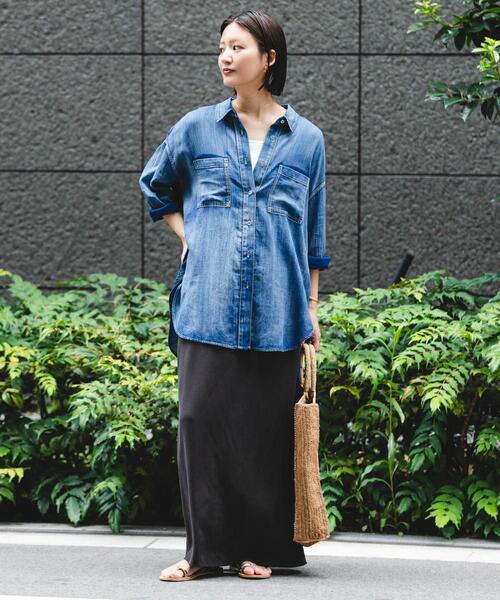 セール】シアーデニムシャツ（シャツ/ブラウス）｜URBAN RESEARCH