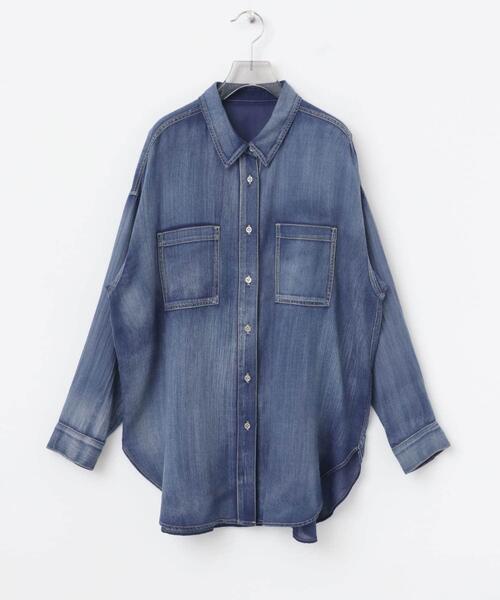 セール】シアーデニムシャツ（シャツ/ブラウス）｜URBAN RESEARCH