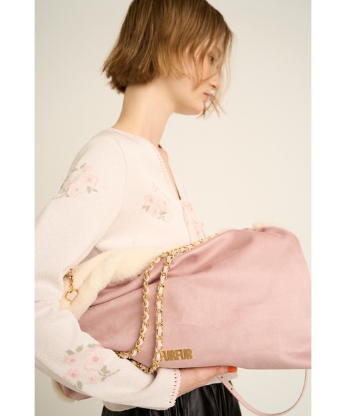 FURFUR(ファーファー)の「【WEB限定カラー】マテリアル巾着バッグ(トートバッグ・レディース・ベージュ/ピンク/サックスブルー/アイボリー/オリーブ・F)」の20枚目の写真