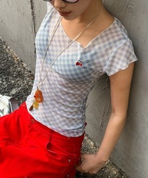 さくらんぼ」に該当するトップス（ブルー・ネイビー/青色系