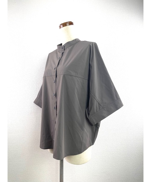 Rydia(リディア)の「ドルマンシャツ(シャツ/ブラウス・レディース・モカ/ブラック/ライトベージュ・M)」の8枚目の写真