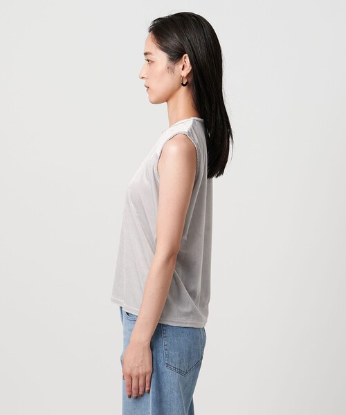 tシャツ ベロア ノースリーブ Tシャツ ウォッシャブル レディース UNITED ARROWS tシャツ ベロア ノースリーブ Tシャツ