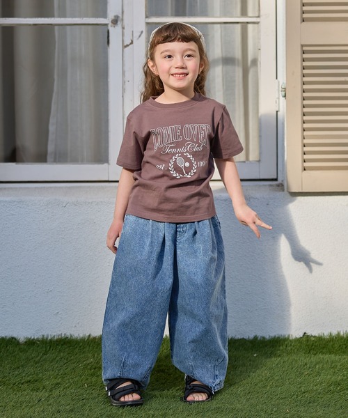 Piet（ピエット）の「【綿100%】コクーン デニムパンツ（デニムパンツ・キッズ・ネイビー/ブルー/ブラック・130/120/110/100）」の5枚目の写真