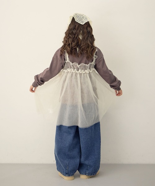 Piet（ピエット）の「【綿100%】コクーン デニムパンツ（デニムパンツ・キッズ・ネイビー/ブルー/ブラック・130/120/110/100）」の11枚目の写真