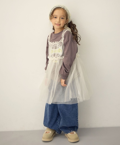 Piet（ピエット）の「【綿100%】コクーン デニムパンツ（デニムパンツ・キッズ・ネイビー/ブルー/ブラック・130/120/110/100）」の16枚目の写真