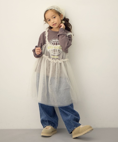 Piet（ピエット）の「【綿100%】コクーン デニムパンツ（デニムパンツ・キッズ・ネイビー/ブルー/ブラック・130/120/110/100）」の15枚目の写真