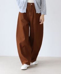 nowos カラーデニムパンツ　ブラウン denim pants-デニムパンツ-nowos（ノーウォス）通販| st company
