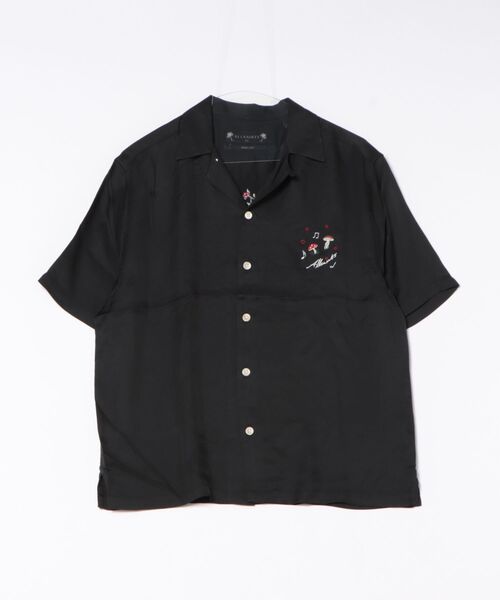 ALLSAINTS(オールセインツ)の「FUNGI EMBROIDERED SHORT SLEEVE SHIRT | FUNGI 刺繍 半袖 シャツ(シャツ/ブラウス・メンズ・ブラック・S/M/L/XS)」の7枚目の写真