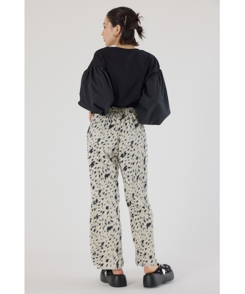 RODEO CROWNS WIDE BOWL（ロデオクラウンズワイドボウル）の「アソートパターンプリーツリラックスパンツ（その他パンツ・レディース・ホワイト系その他/ブラウン系その他/ブラック系その他・FREE）」の4枚目の写真