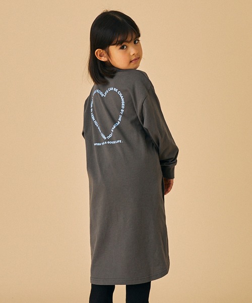 FOV（フォブ）の「フォブ HEART ワンピース（ワンピース・キッズ・ベージュ系その他/ブラック/チャコールグレー・M/L/XL/S）」の9枚目の写真