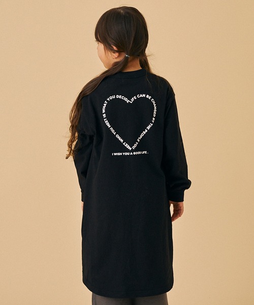 FOV（フォブ）の「フォブ HEART ワンピース（ワンピース・キッズ・ベージュ系その他/ブラック/チャコールグレー・M/L/XL/S）」の5枚目の写真