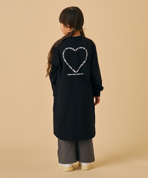 FOV（フォブ）の「フォブ HEART ワンピース（ワンピース・キッズ・ベージュ系その他/ブラック/チャコールグレー・M/L/XL/S）」の6枚目の写真