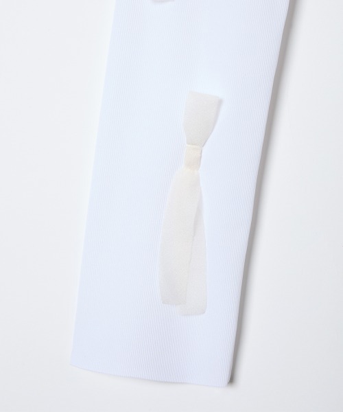 leinwande(ラインヴァンド)の「Fortune Ribbon Top / フォーチュンリボントップ(シャツ/ブラウス・レディース・ブラック/ホワイト・ONE SIZE)」の9枚目の写真
