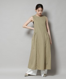 NANO universe | サイドギャザーナイロンワンピース(ワンピース)